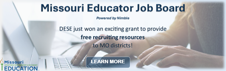 Missouri Educator Job Board Banner Image