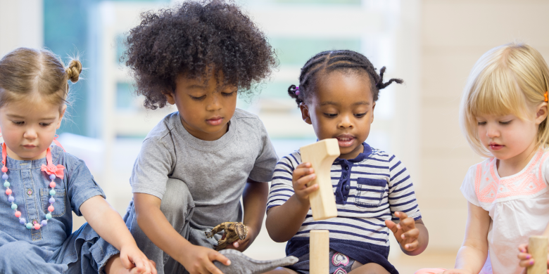 Child Care Subsidy Image (Children playing with blocks)