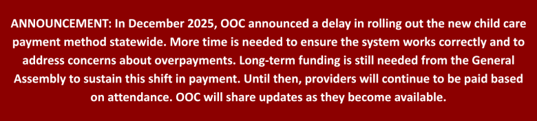 Explanation of child care subsidy payment status
