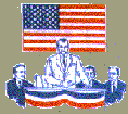 U.S. Flag On Speakers Platform