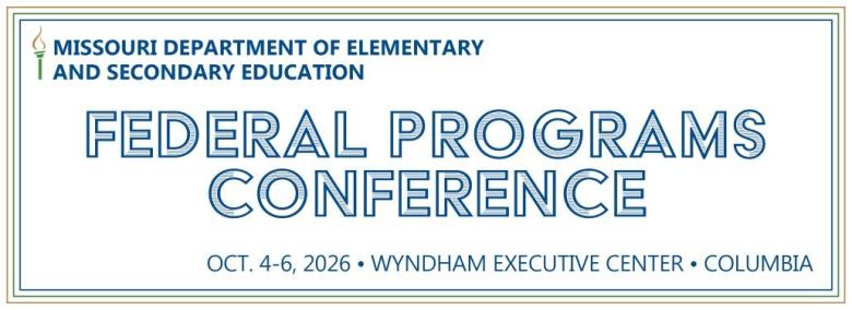 Federal Programs Conference October 4th through the 6th